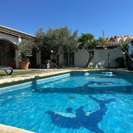 Andaluza Jacuzzi Piscina Palmeras Villa Nerja